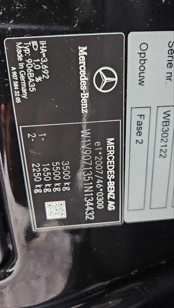 Mercedes-Benz Sprinter 2022